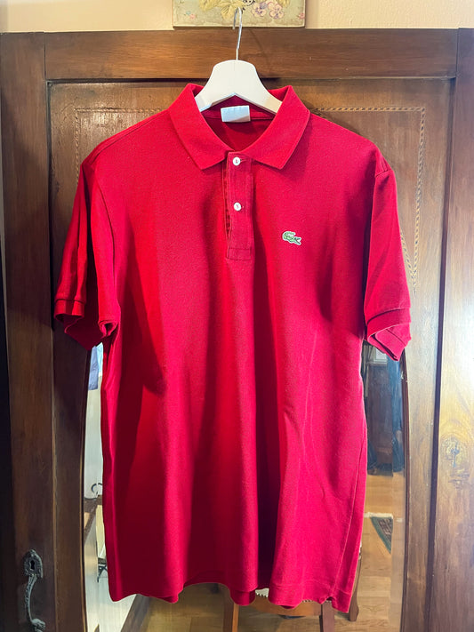 POLO LACOSTE ROSSO/BORDEAUX